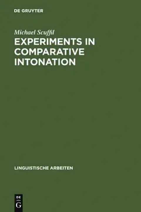 Cover of Experiments in Comparative Intonation