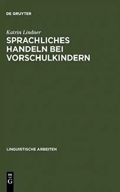 Cover of Sprachliches Handeln bei Vorschulkindern