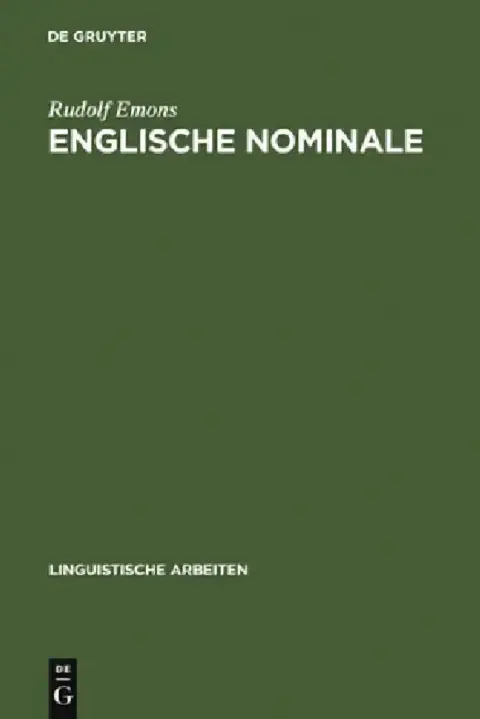 Cover of Englische Nominale
