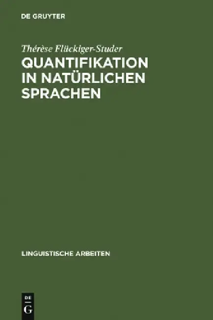 Cover of Quantifikation in natürlichen Sprachen