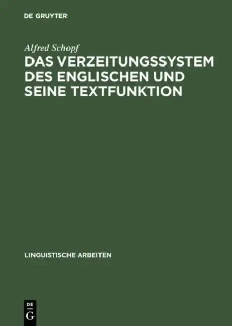 Cover of Das Verzeitungssystem des Englischen und seine Textfunktion