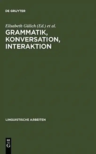 Cover of Grammatik, Konversation, Interaktion