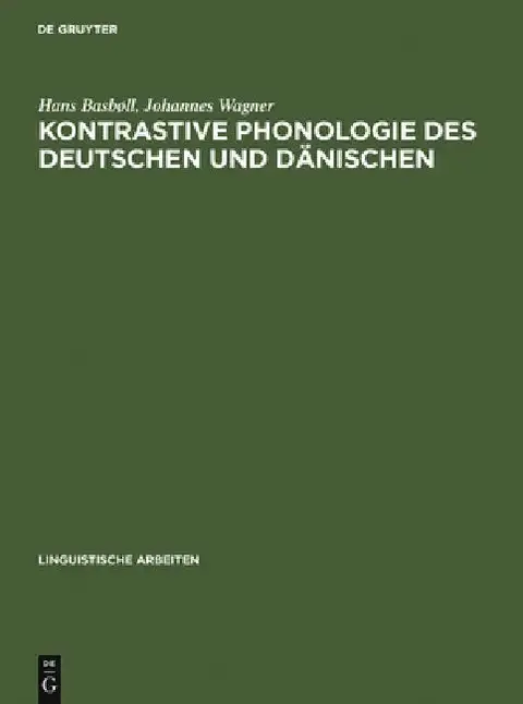 Cover of Kontrastive Phonologie des Deutschen und Dänischen