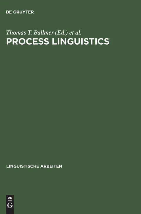 Cover of Process linguistics