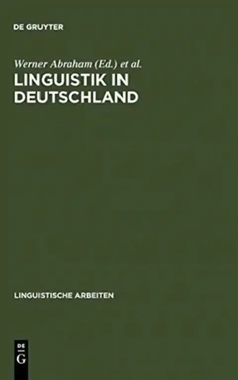 Cover of Linguistik in Deutschland