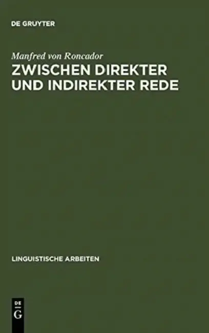Cover of Zwischen direkter und indirekter Rede