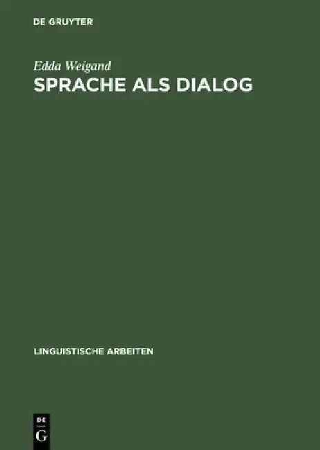 Cover of Sprache als Dialog