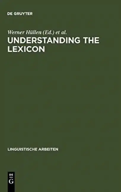 Cover of Understanding the Lexicon