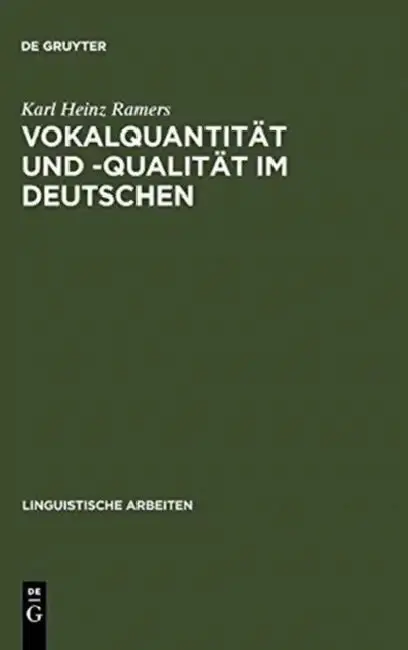 Cover of Vokalquantität Und -Qualität Im Deutschen