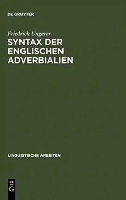 Cover of Syntax der englischen Adverbialien