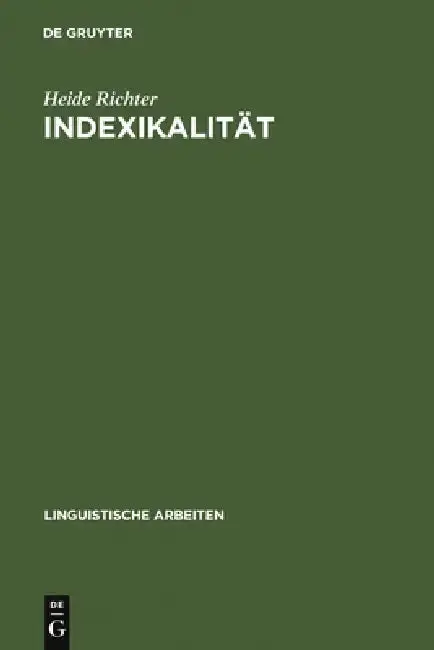 Cover of Indexikalität