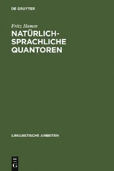 Cover of Natürlich-sprachliche Quantoren