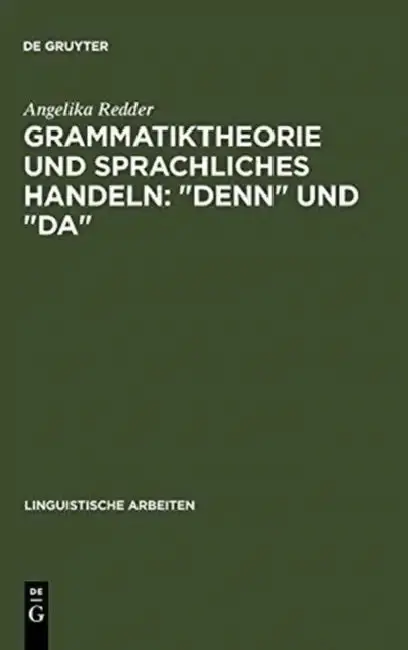 Cover of Grammatiktheorie Und Sprachliches Handeln