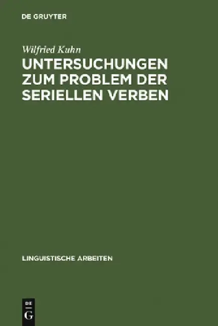 Cover of Untersuchungen Zum Problem Der Seriellen Verben