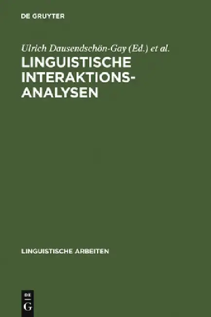 Cover of Linguistische Interaktionsanalysen