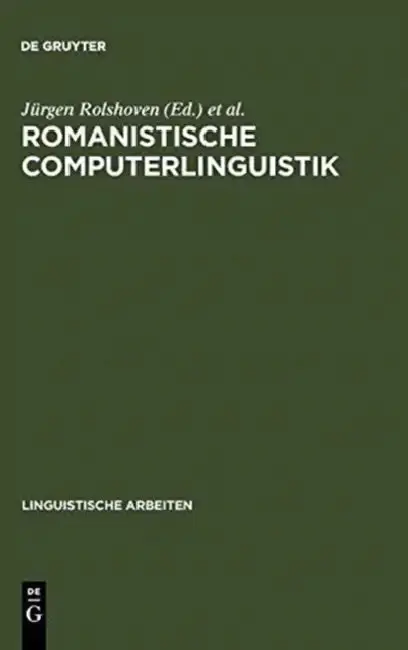 Cover of Romanistische Computerlinguistik