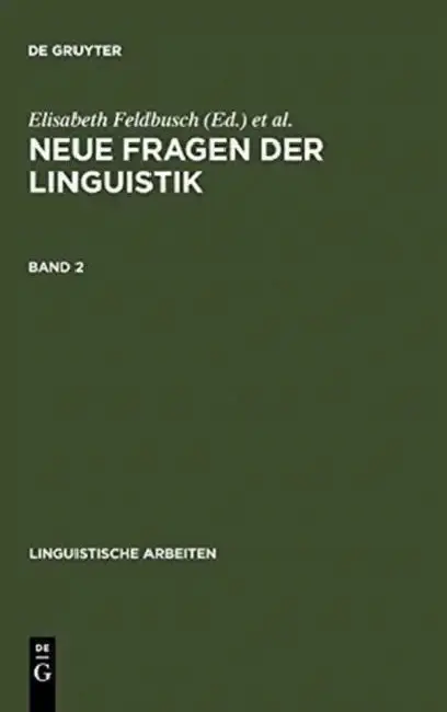 Cover of Neue Fragen der Linguistik