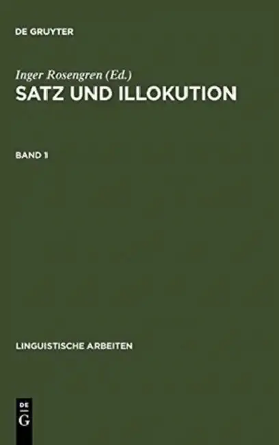 Cover of Satz und Illokution