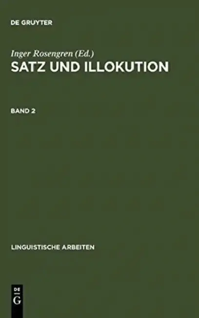 Cover of Satz und Illokution