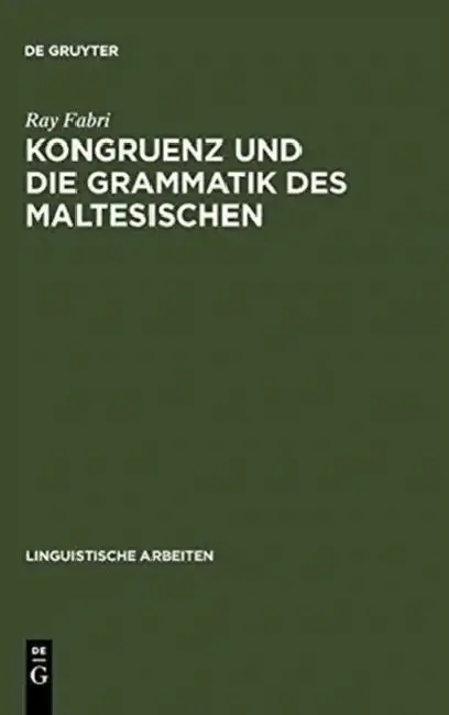Cover of Kongruenz und die Grammatik des Maltesischen