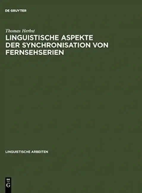 Cover of Linguistische Aspekte der Synchronisation von Fernsehserien
