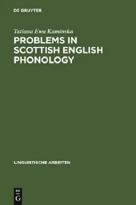 Cover of Problems in Scottish English Phonology