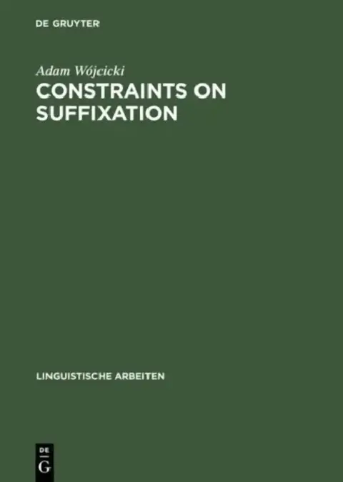 Cover of Constraints on Suffixation