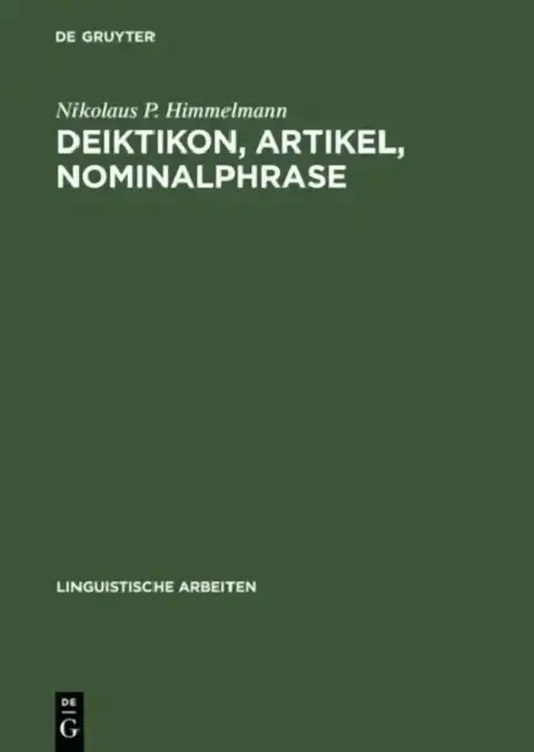 Cover of Deiktikon, Artikel, Nominalphrase