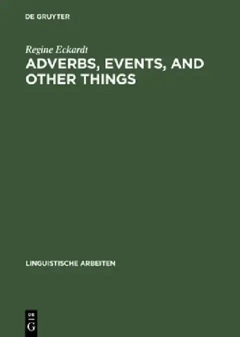 Cover of Adverbs, Events, and Other Things
