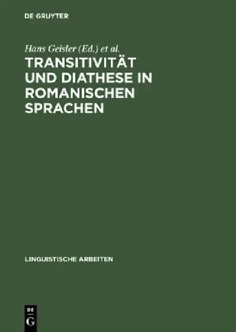 Cover of Transitivität Und Diathese in Romanischen Sprachen