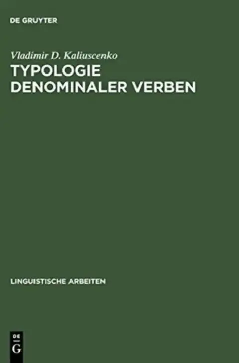 Cover of Typologie denominaler Verben