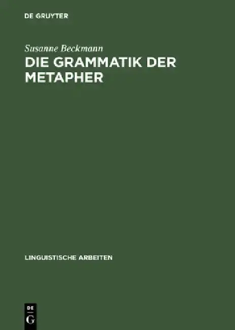 Cover of Die Grammatik der Metapher