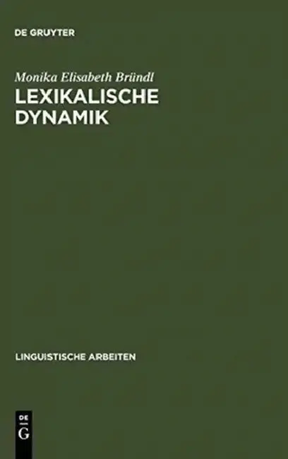 Cover of Lexikalische Dynamik