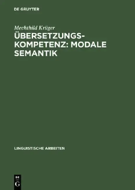 Cover of Übersetzungskompetenz