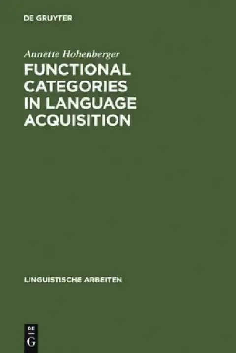 Cover of Functional Categories in Language Acquisition