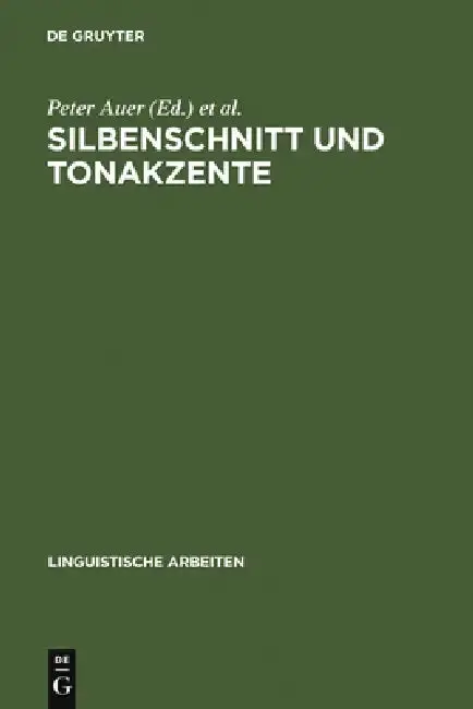 Cover of Silbenschnitt und Tonakzente