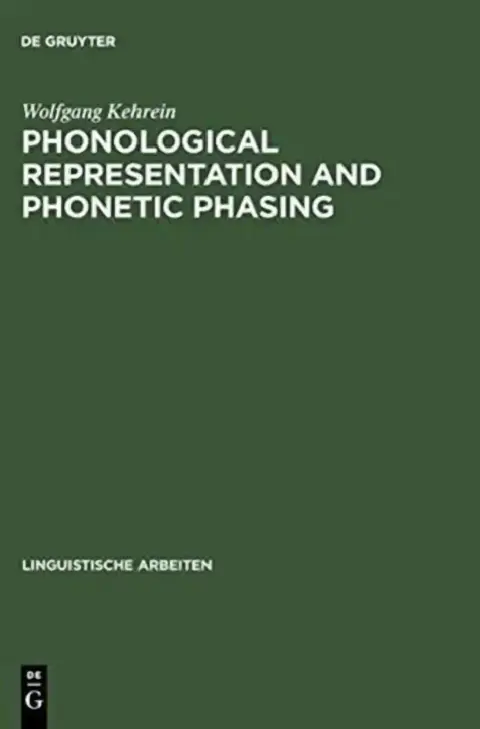Cover of Phonological Representation and Phonetic Phasing