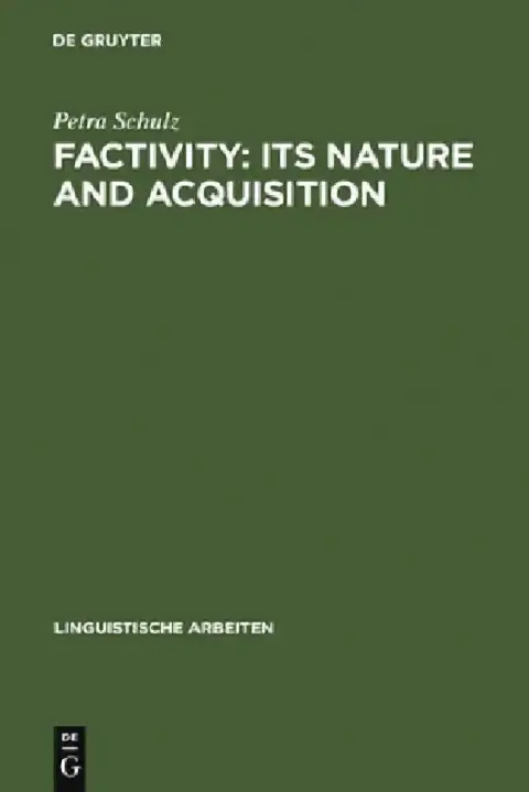 Cover of Factivity