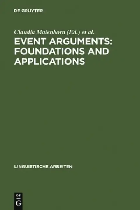 Cover of Event Arguments