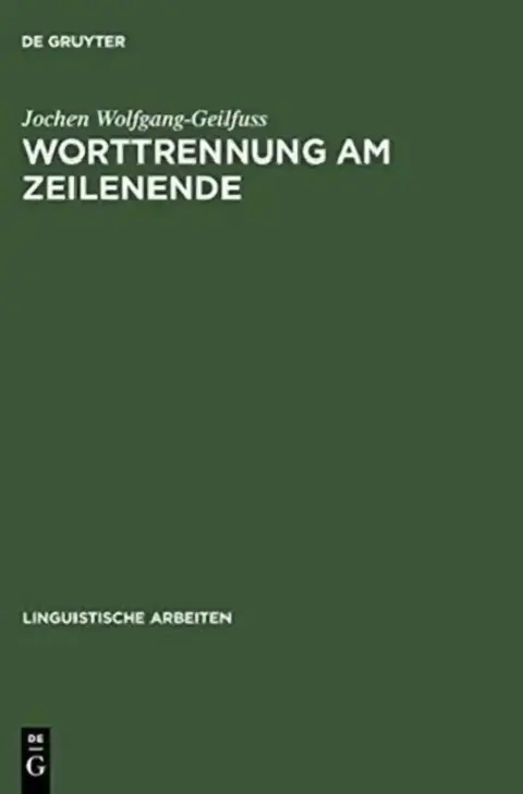 Cover of Worttrennung am Zeilenende