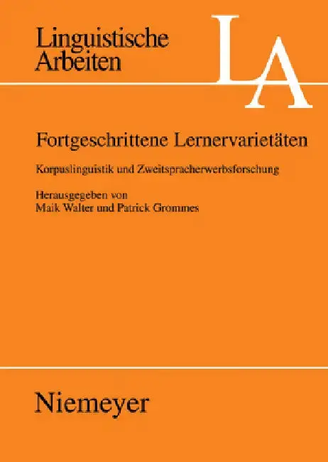 Cover of Fortgeschrittene Lernervarietäten