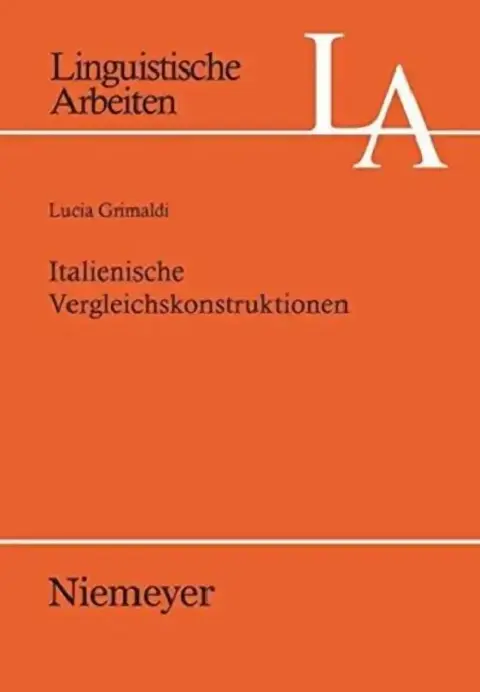 Cover of Italienische Vergleichskonstruktionen