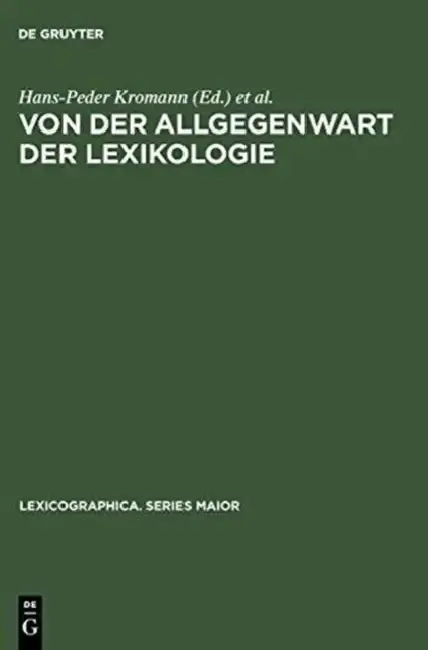 Cover of Von der Allgegenwart der Lexikologie
