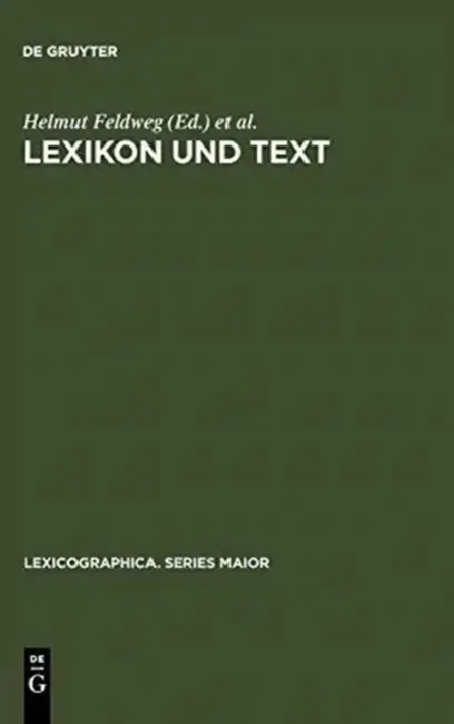 Cover of Lexikon und Text