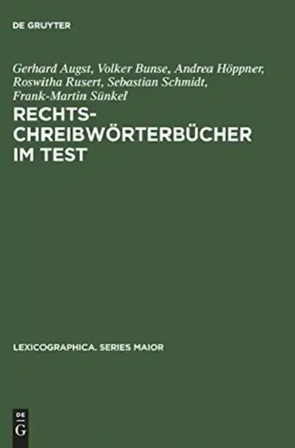 Cover of Rechtschreibwörterbücher im Test