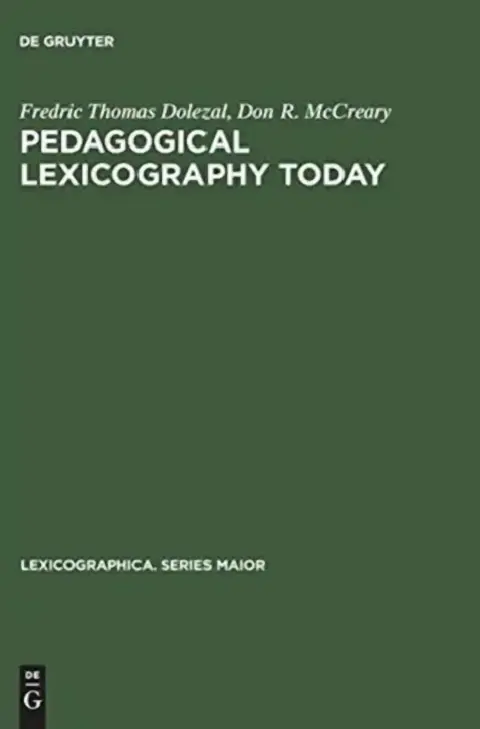 Cover of Pedagogical Lexicography Today