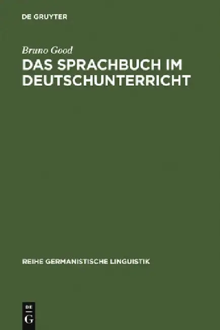 Cover of Das Sprachbuch Im Deutschunterricht