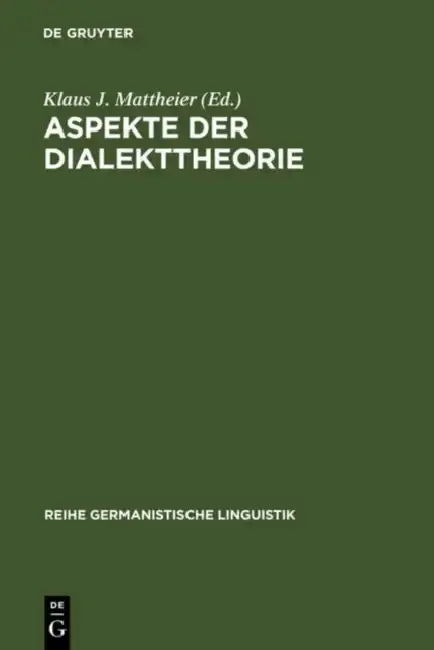 Cover of Aspekte der Dialekttheorie