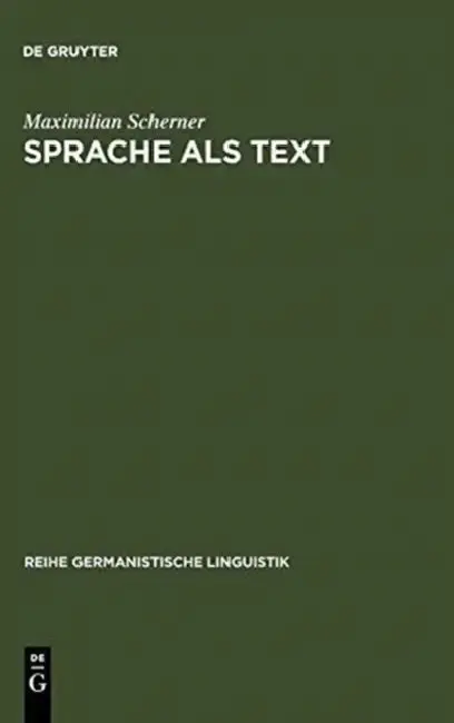 Cover of Sprache als Text