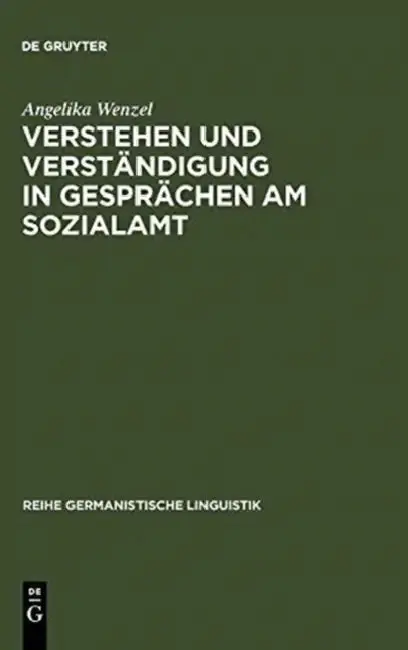 Cover of Verstehen und Verständigung in Gesprächen am Sozialamt